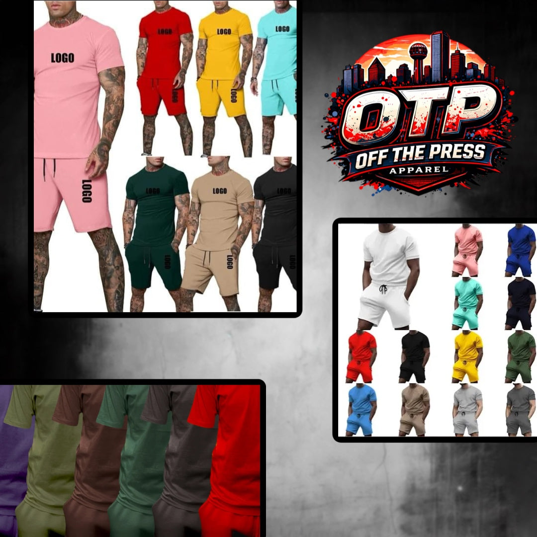 Men’s Short Set with Logo Design